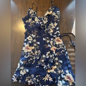 Wrap around mini dress